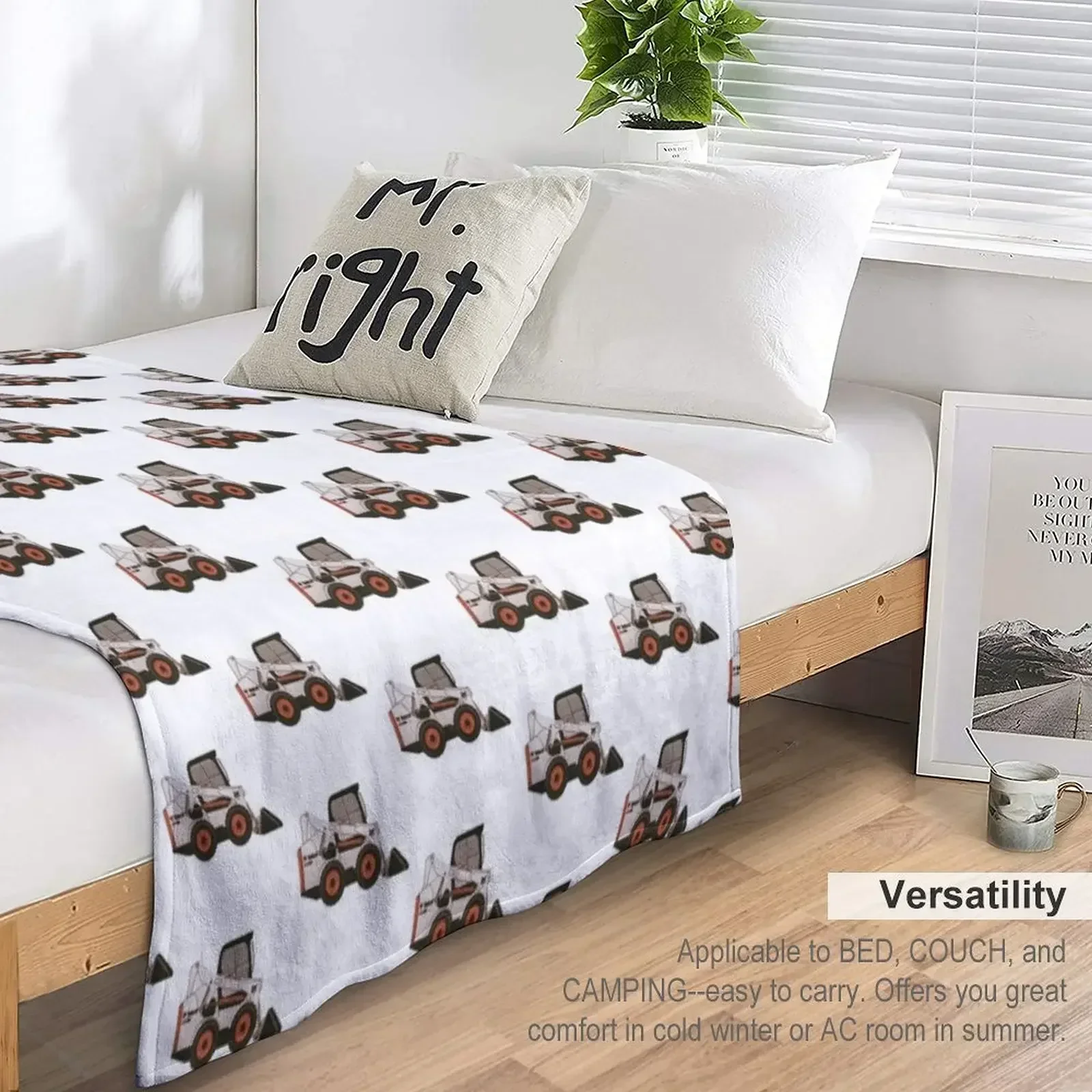 Одеяло Bobcat Skidsteer роскошные одеяла для кемпинга