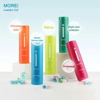 morei 14pcs laundry gel beads 3 in 1 antibacterial washing powder liquid household cleaning clothes stain remover detergent