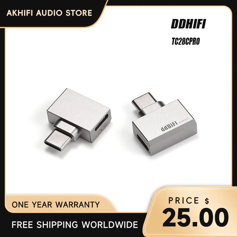 

DD ddHiFi TC28CPro USB-C to USB-C OTG and Power Adapter for Android Phone, iPad, PC, Allowing Enjoying Music While Charging