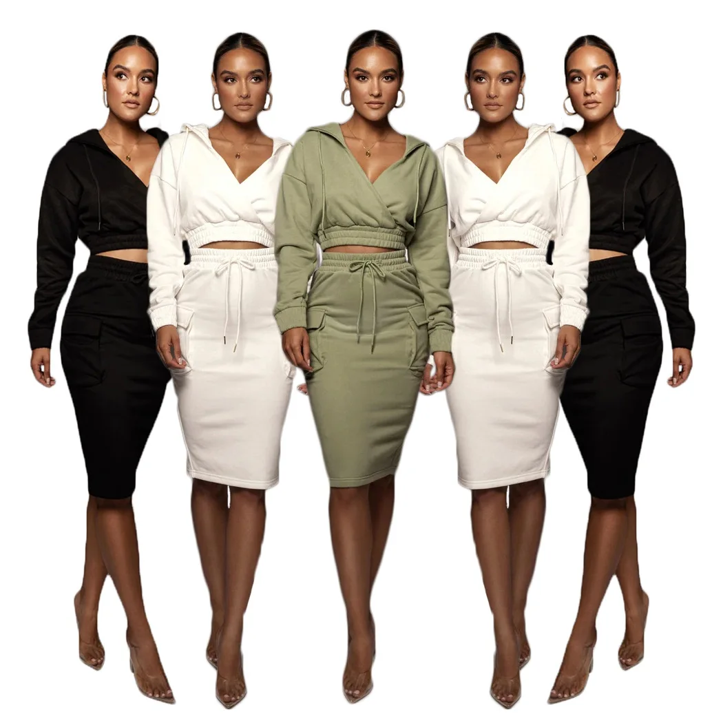 

woman sets beautiful outwear nice clothing soft skirts