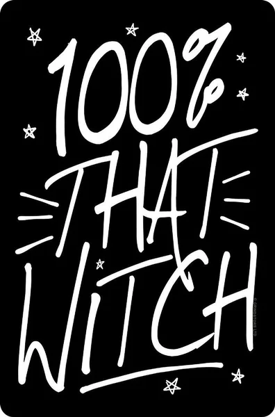

Tin Sign 100% That Witch Black Coffee Bar Decoration Home Decor