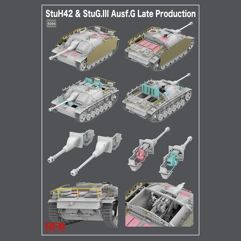 [Модель Райфилда] RFM RM-5086/2046 1/35 StuH42 & StuG.III Ausf.G Late Production