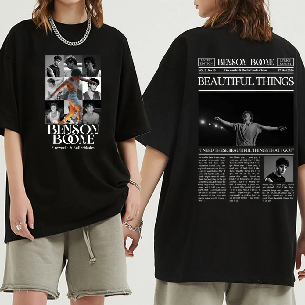 Рубашка Benson Boone Футболки Fireworks &amp Rollerblades Топы