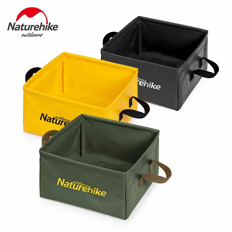 

Naturehike Outdoor Folding 13L Water Bucket Portable Square Storage Barrel Travel Storage Box Durable Camping Bucket
