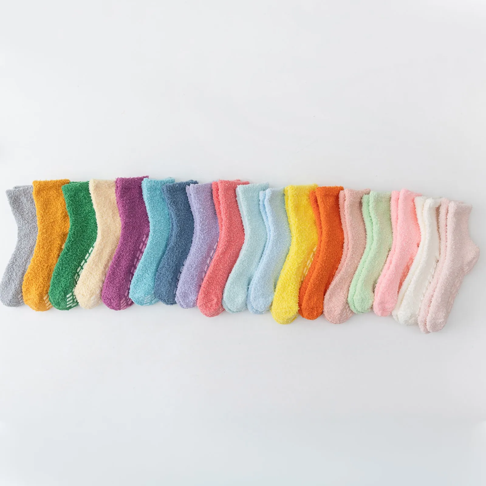 

Женские осенне-зимние плюшевые мягкие однотонные носки разных цветов на выбор носки для теплого домашнего использования носки
