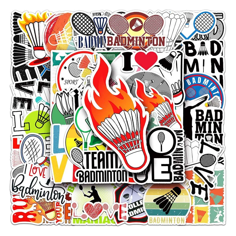 

10/50 шт., водонепроницаемые наклейки для бадминтона и гитары