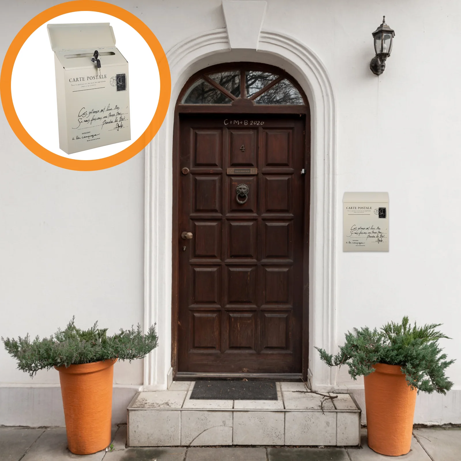 

Mailbox Letter Locking Complaint Rustic Outdoor Decor Vintage Country Lockable Retro