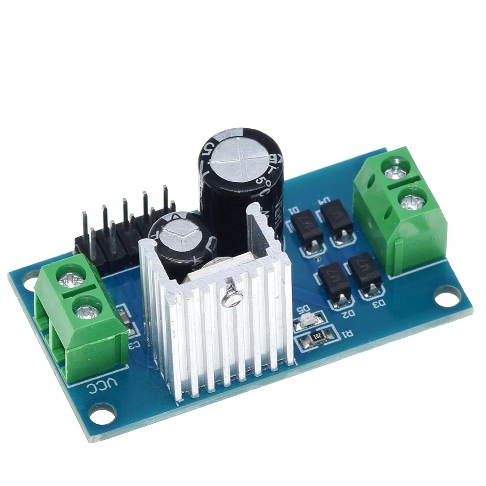 Модуль выпрямителя фильтра регулятора напряжения TZT AC / DC 12 В 1 5 А L7812 понижающий