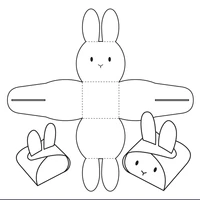 rabbit gift box craft paper dies cut diy handmade mold scrapbook for card making stencils new embossing dies 2022