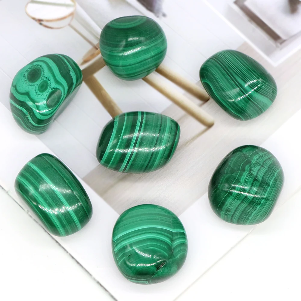 

Natural Malachite Quartz Polished Stone Tumbled Bulk Mineral Specime Gemstones Reiki Healing Energy Crystals Home Aquarium Decor