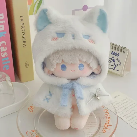 Плюшевый плащ для куклы 10/20 см