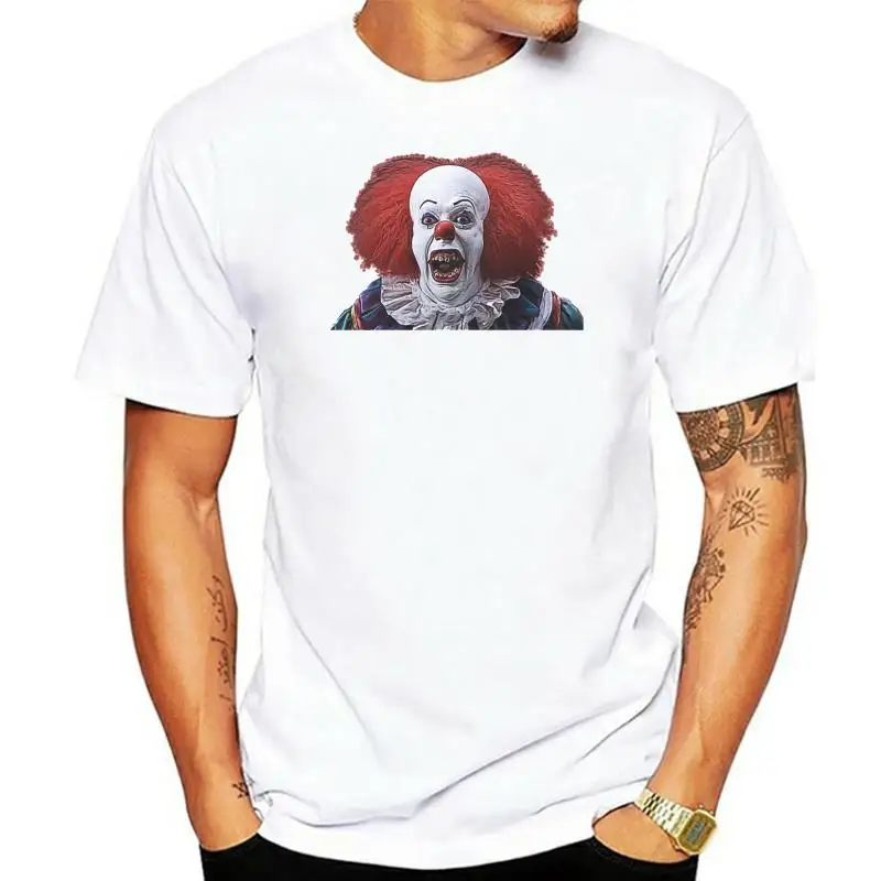 

Pennywise художественная Футболка-IT-Хэллоуин ужас Фредди Чаки Джейсон клоун 2022 Новые мужские футболки