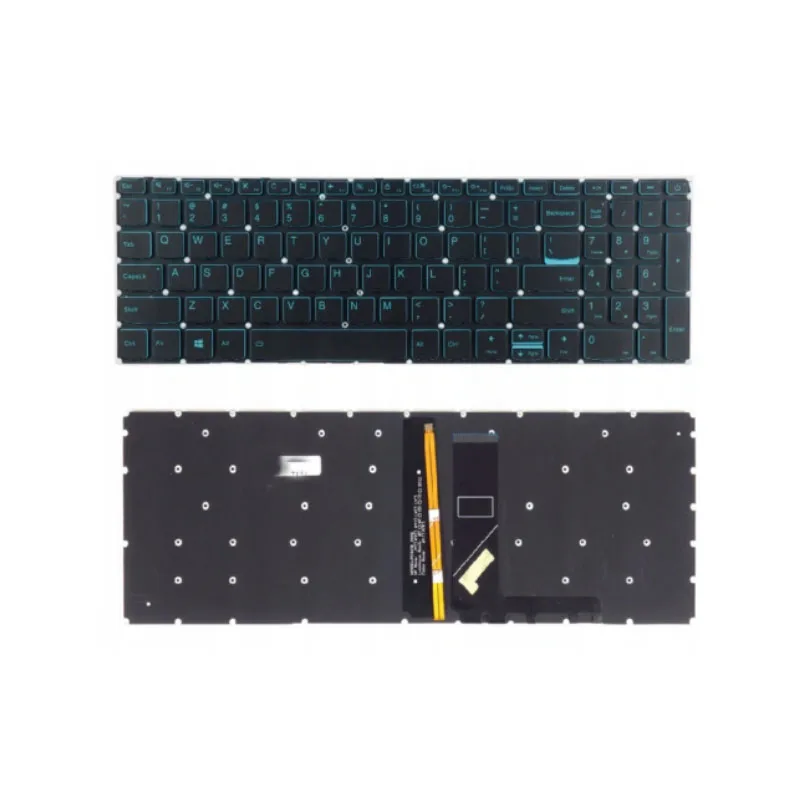 Teclado do Portátil dos Eua para Lenovo Ideapad L340 L34015 L340-17 L340-15irh Jogos Azul Luz Led Inglês Novo