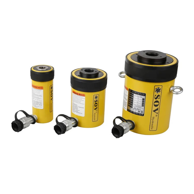 Серия Enerpac гидравлический домкрат 30 тонн односторонний полый цилиндр поршневого