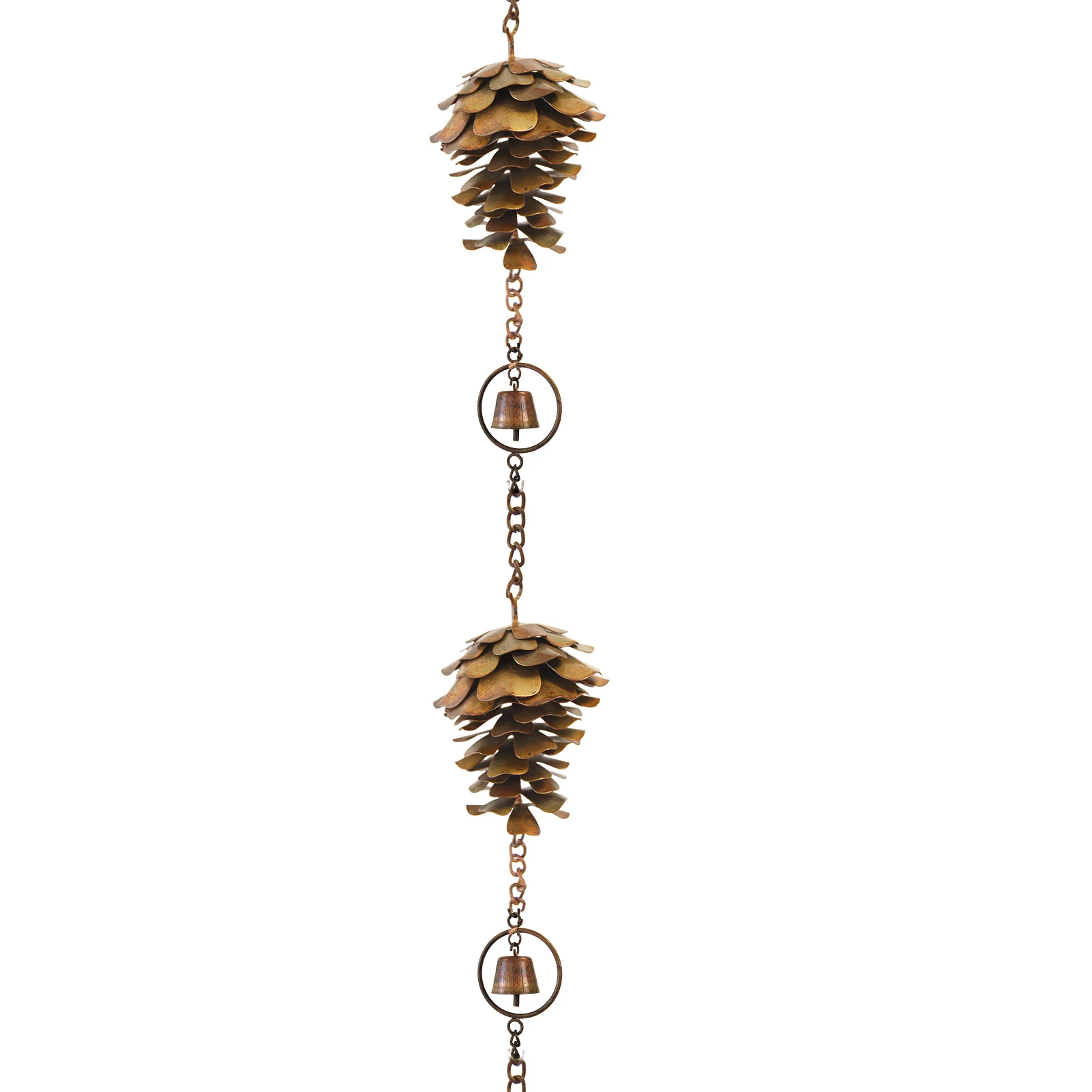 

Pine Cone Rain Chain Gutter Rain Chain Visual & Hearing Enjoyment And Drainage Function Replacement For Gutter Downspouts