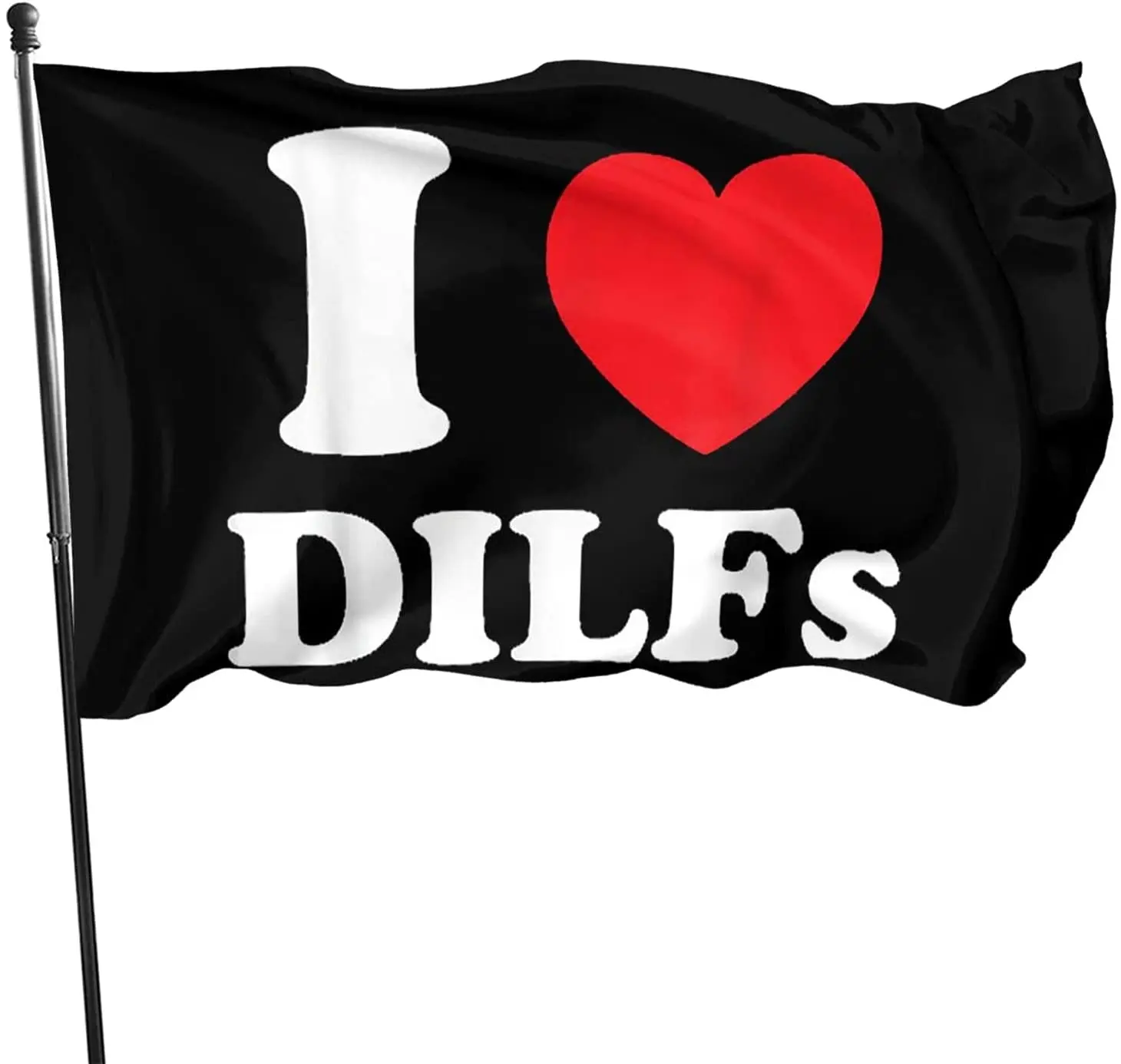 

Dilfs Flag 3X5 Ft Funny Decoration Banner for Outdoor Flags (Black 1)
