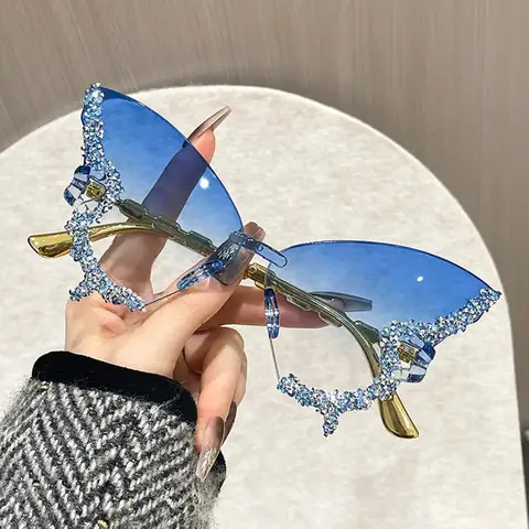 Женские солнцезащитные очки-бабочки Swarovski