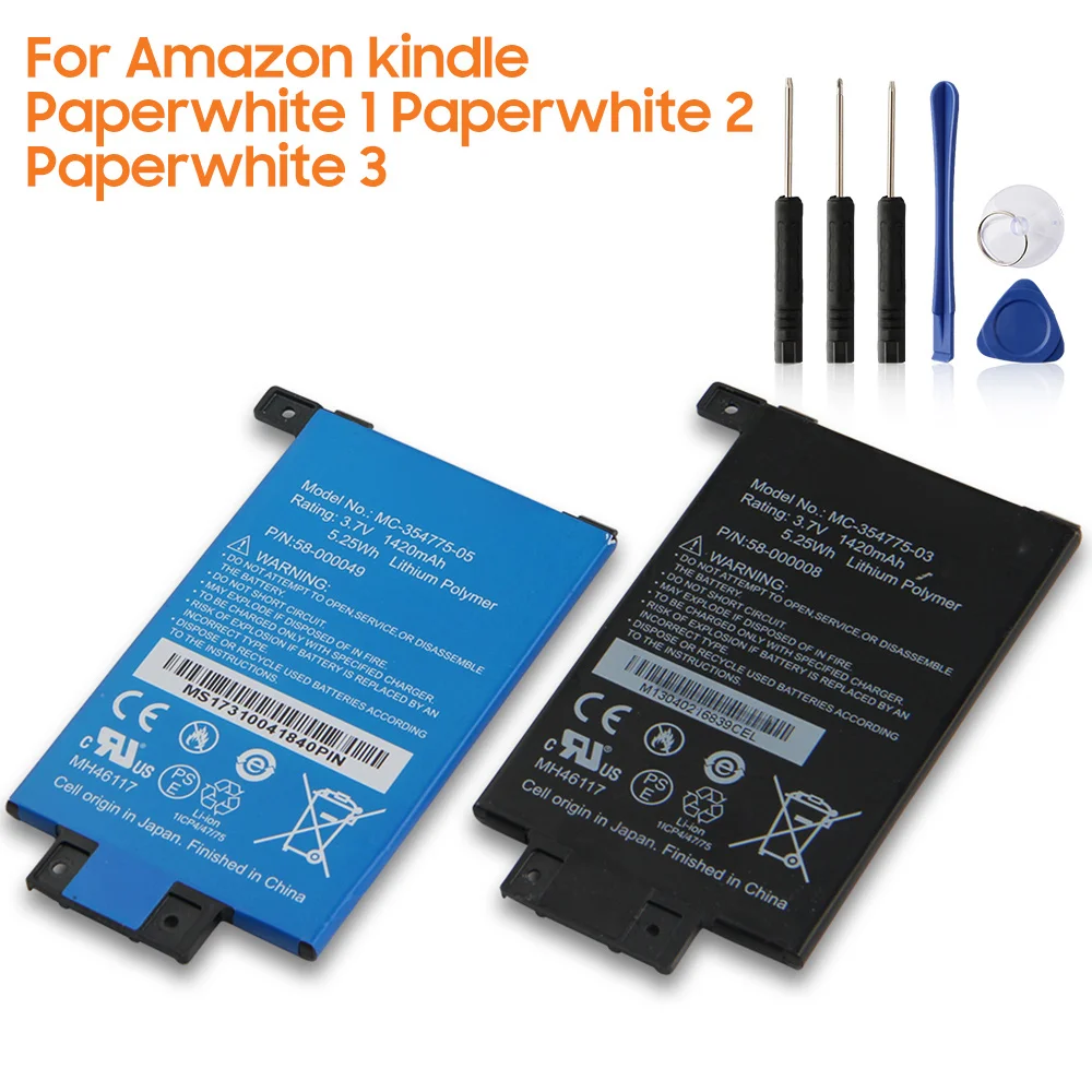 

Запасная аккумуляторная батарея для Amazon Kindle Paperwhite 1 2 3
