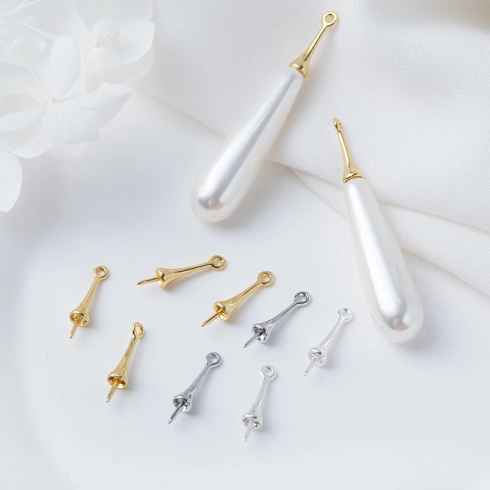 Жемчужные серьги в форме подставки под глаза