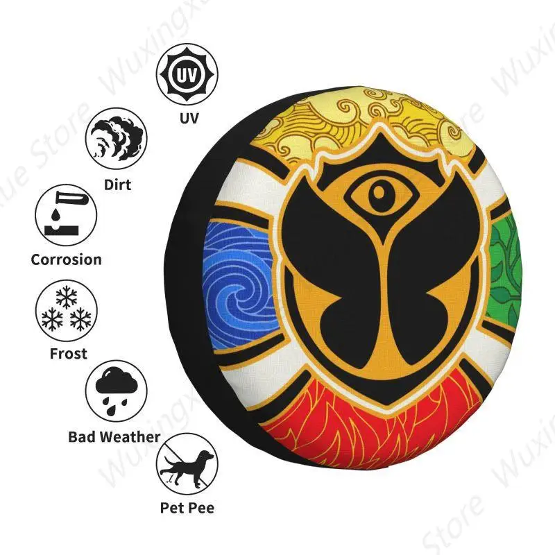 Чехол для запасного колеса с флагом завтрашнего дня Suzuki Mitsubishi SUV RV 4x4 защита колес