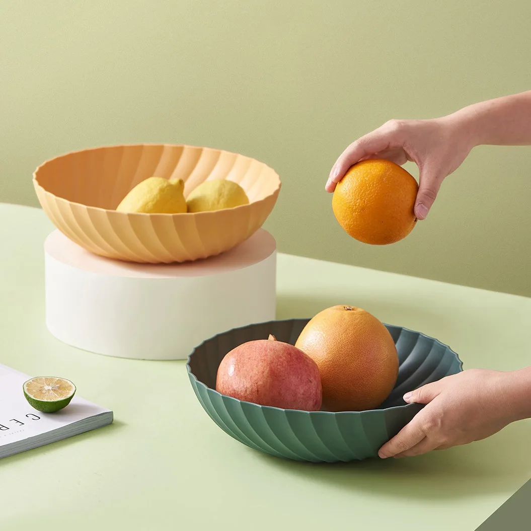 

Plastic Fruit Tray Household Storage Tray Kitchen Living Room Candy Fruit Storage Container Dry Fruit Bowl