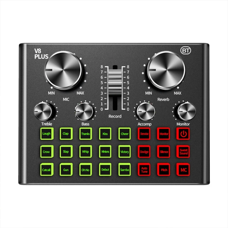 

Headset Microphone Webcast Multifunctional Live Sound Card for Live Broadcast