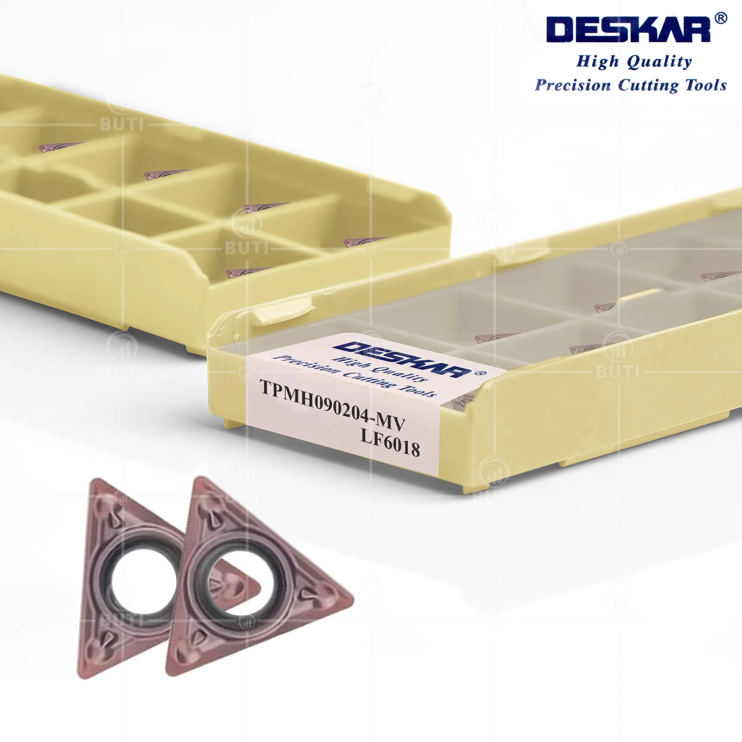 Фото DESKAR 100% оригинал TPMH090204-MV LF6018 Износостойкий и прочный токарный станок с ЧПУ с внутренним отверстием Карбидная вставка Обработка стальных деталей №2