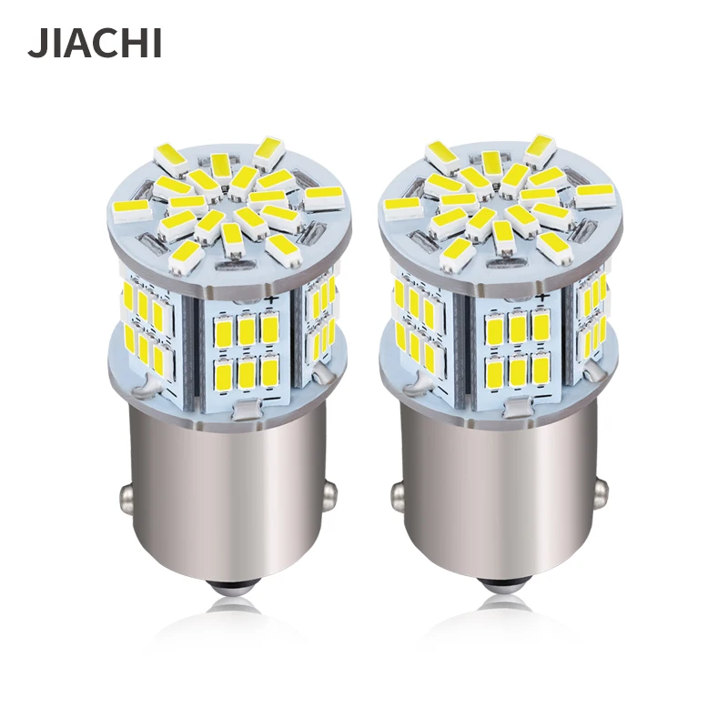 

JIACHI 100 шт. горячая Распродажа Автозапчасти для автомобиля BA15D PY21W BAZ15D 1157 Светодиодная лампа внешняя стоп-сигнал заднего тормоза светильник белый 12-24 В