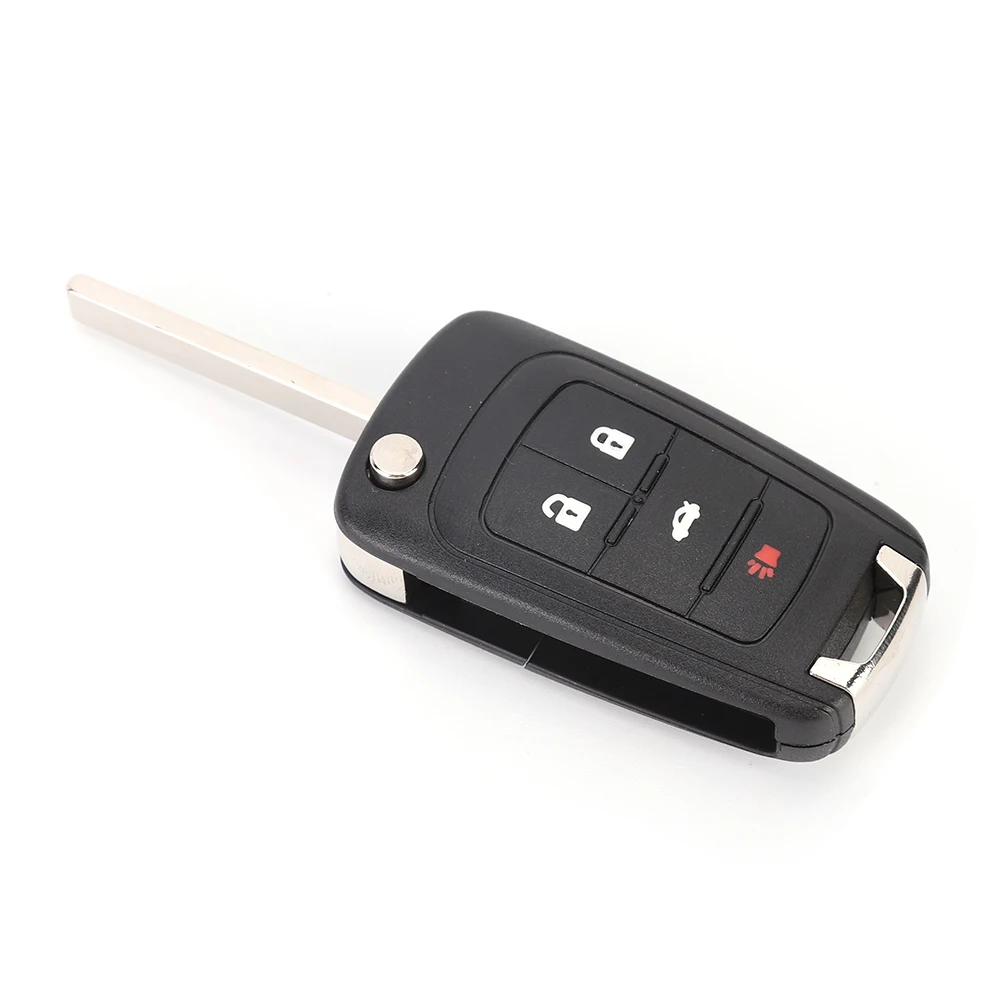 

Car 4 Button Flip Remote Key Fob Case Shell Cover Black Replacement Fit for CHEVROLET Car Key Shell Car Key Shell Car Key Shell