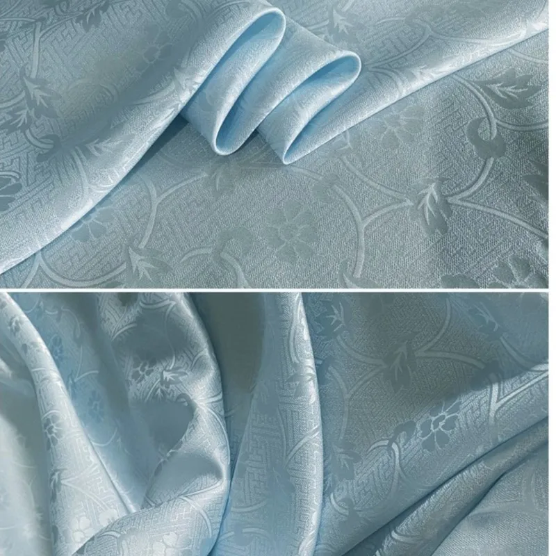 Жаккардовая ткань из натурального шелка с отверстиями женский халат одежда в