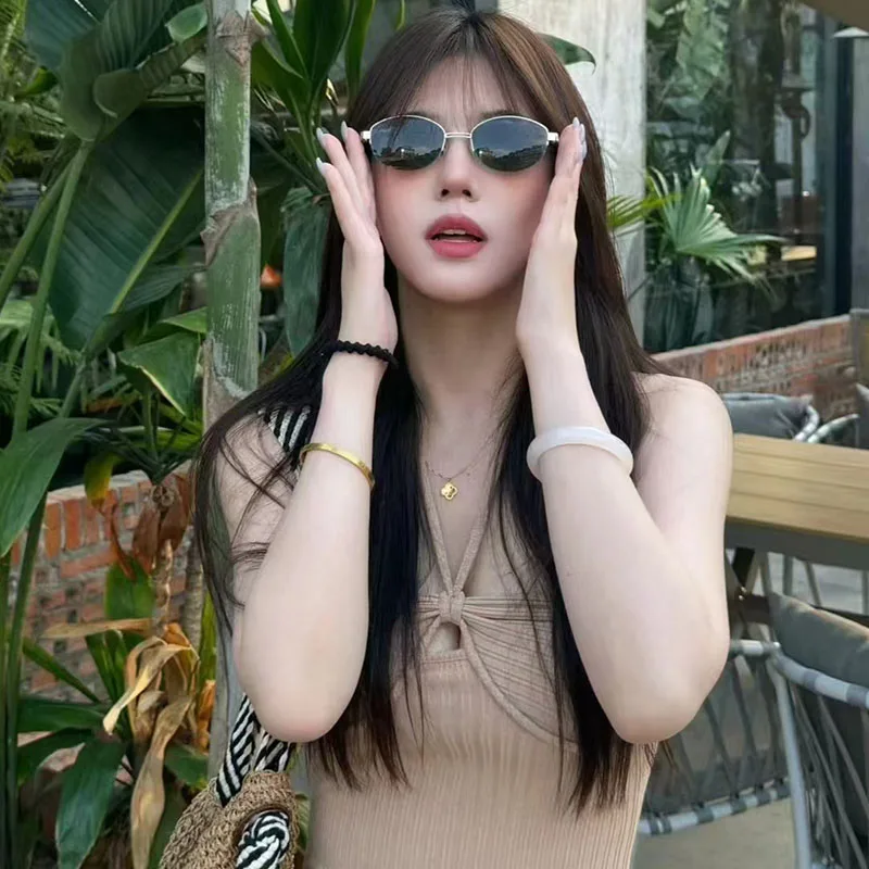 Новые модные очки для женщин овальной формы полуискусственные Европейский и