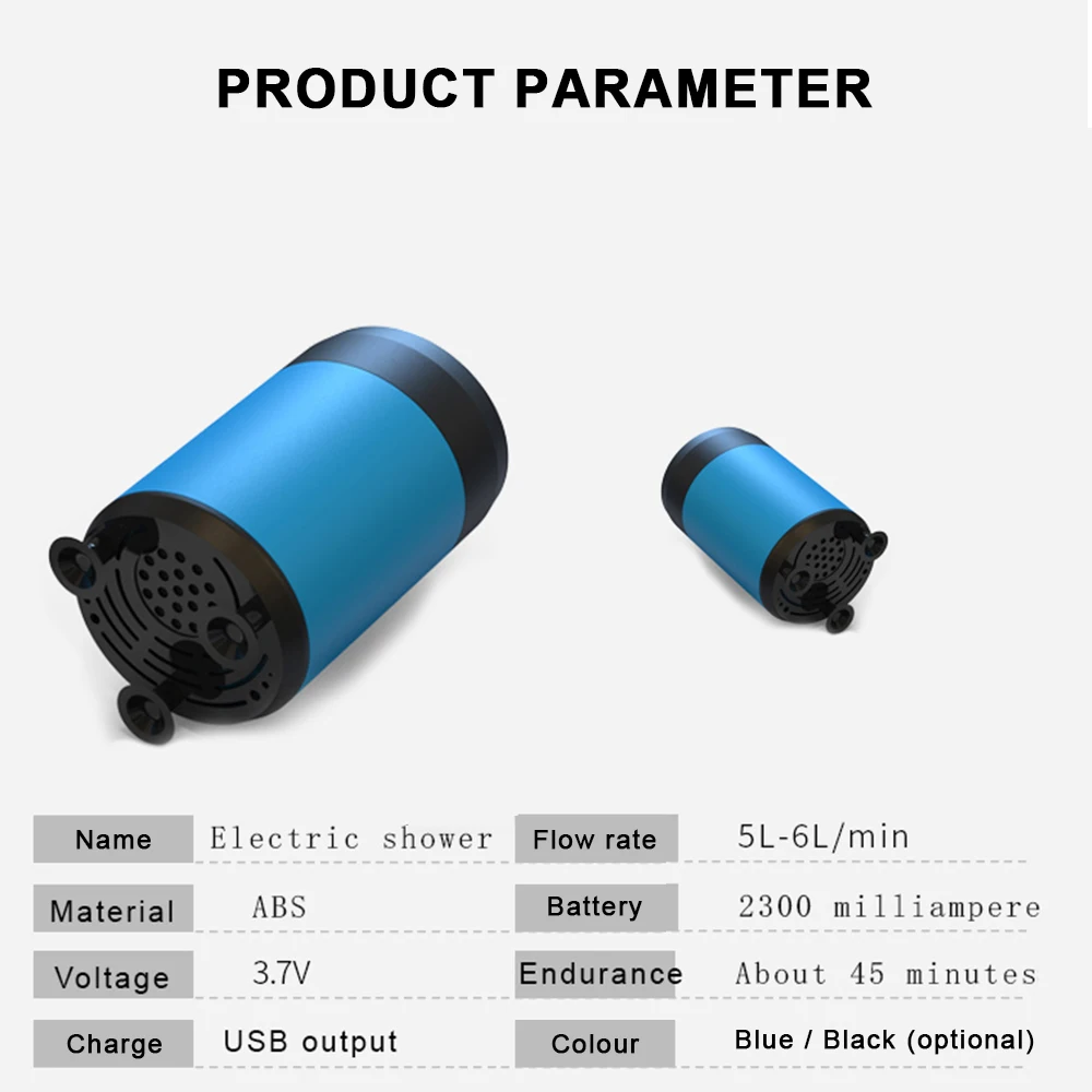 Переносной походный душ наружный душевой насос перезаряжаемая душевая головка