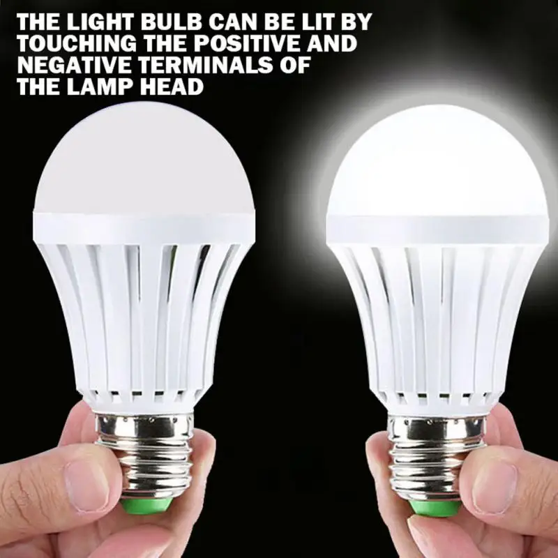 5W 7W 9W Led Emergency Light LED Bulb E27 Led Lamp Rechargeable Battery Lighting Lamp Outdoor Lighting Free hook