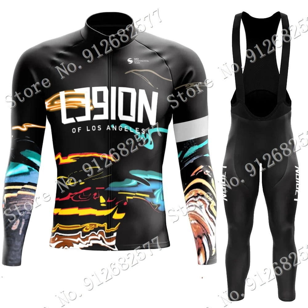 

LEGION OF LOS ANGELES Team 2022 Cycling Jersey Set Summer Clothing Suit Long Sleeve MTB Bike Road Pants Bib Ropa Ciclismo