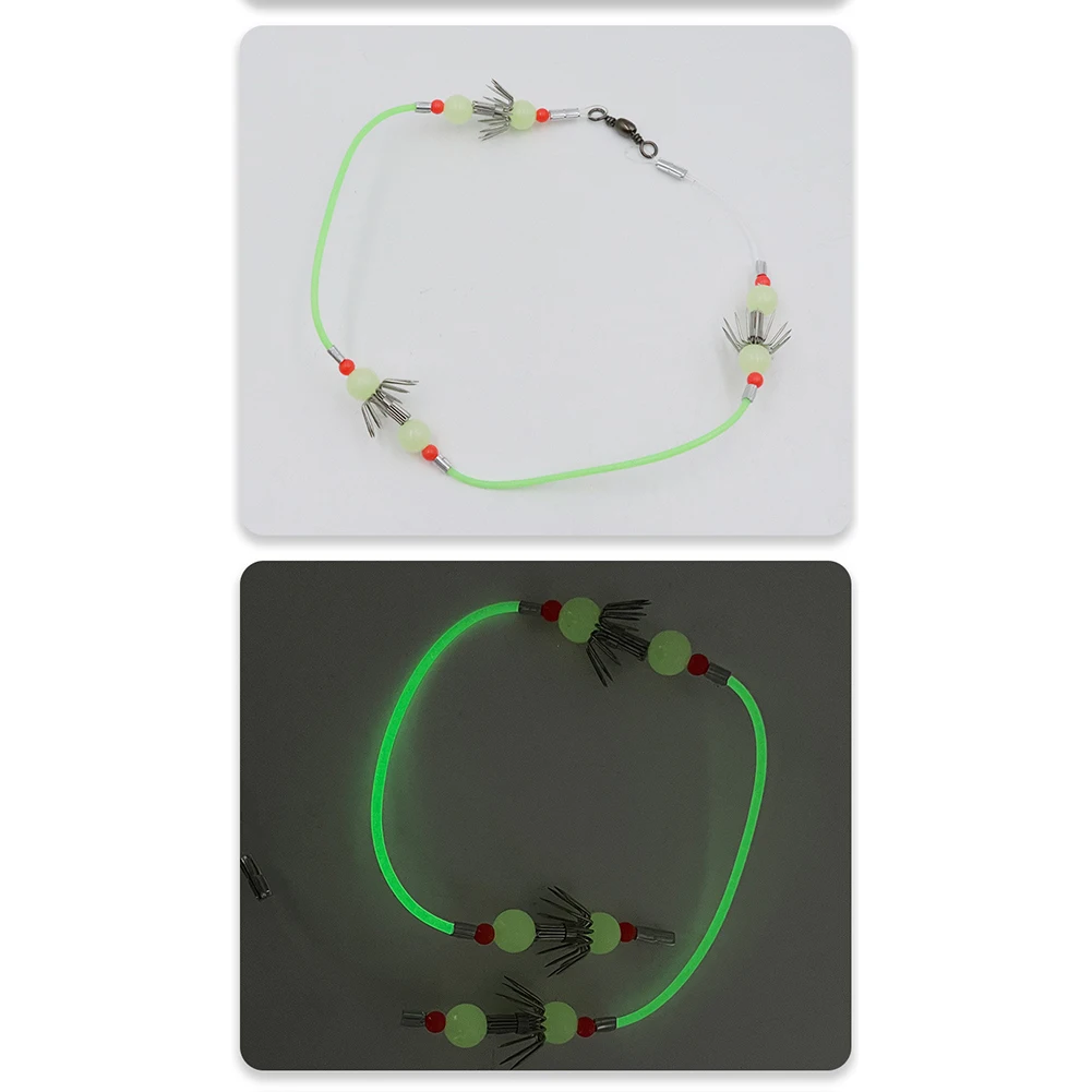 Флуоресцентная приманка-Осьминог для рыбалки