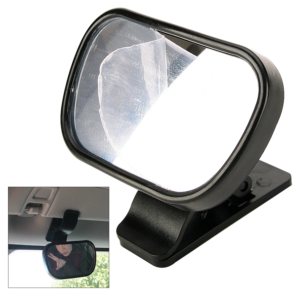 

Mini Car Rearview Mirror Safety Easy View Baby Viewer Auxiliary Mirror Inside Rearview Mirror with Sucker and Clips for Cars