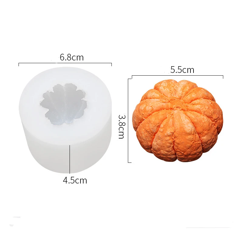 3D Orange Candle Mould Silicone Molds for Soap Making Fruit Shape Mold Vela Kit DIY Candle Soap Bath Bomb Epoxy Resin Craft images - 6