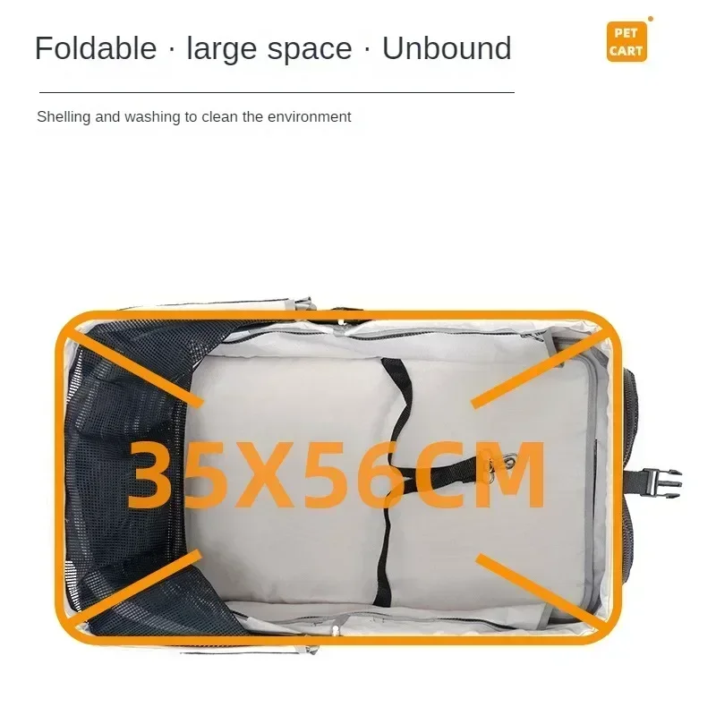 Складная прогулочная коляска для домашних животных 4-х колесная дорожная детская