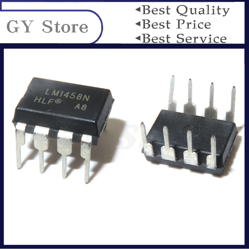 10 шт., операционный усилитель LM1458N LM1458 DIP8 IC