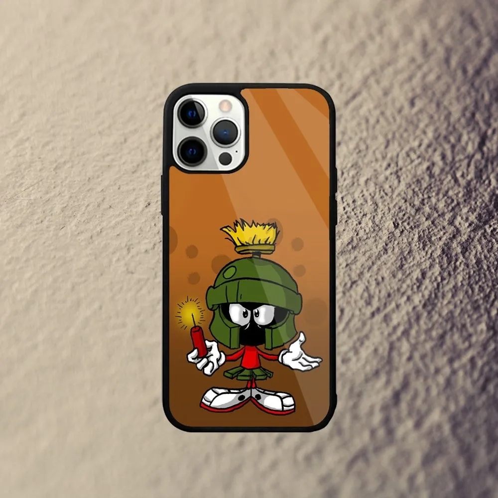 Чехол для телефона M-Marvin The-Martian iPhone 15 14 13 12 11 Plus Pro Max Mini Magsafe с магнитной
