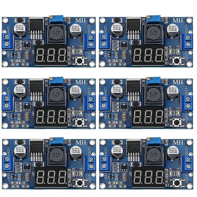 

Hot TTKK 6 X Adjustable LM2596S DC-DC Down Converter, Down Voltage Regulator, Power Module, 36 V, 24 V, 12 V To 5 V, 2 A