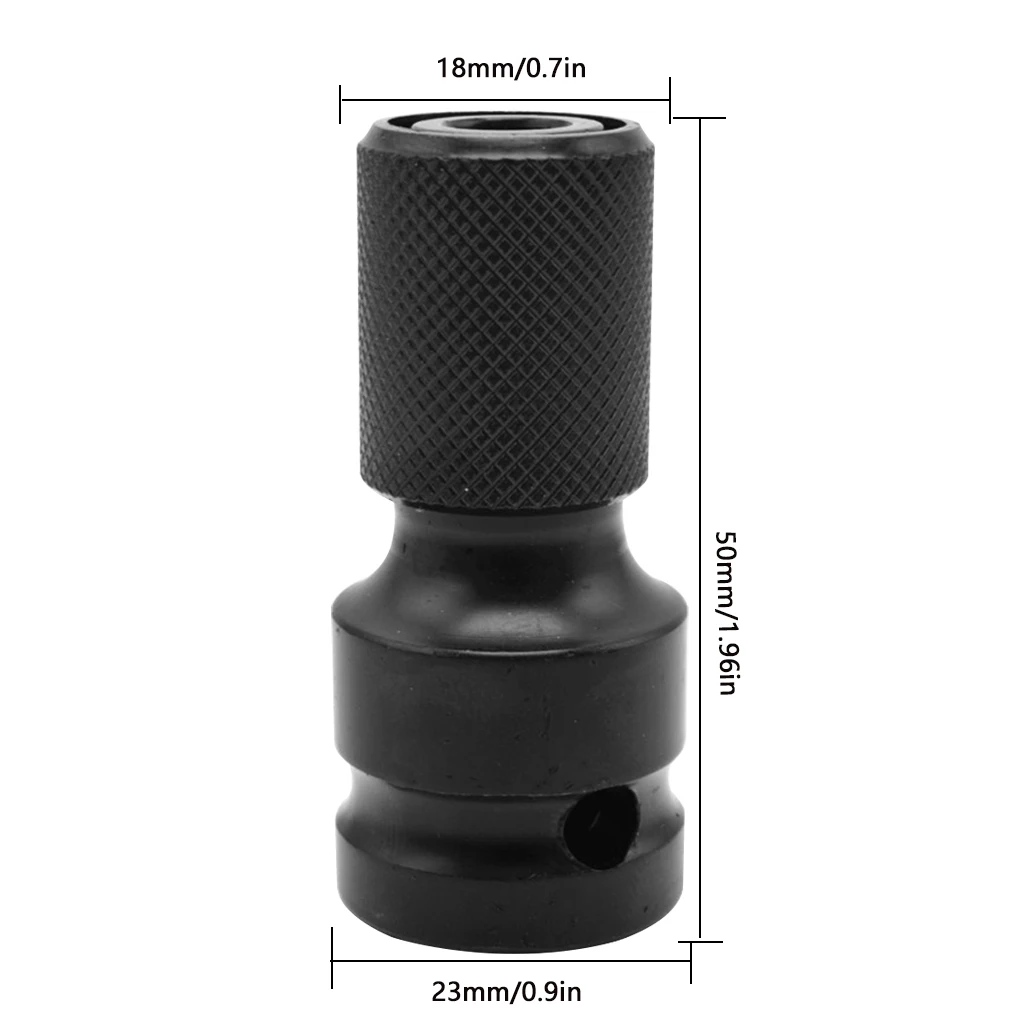 

Screwdriver Adapter Telescopic Screw Bit Holder Wrench Adapter Screw Extension Bar 1 2in to 1 4in