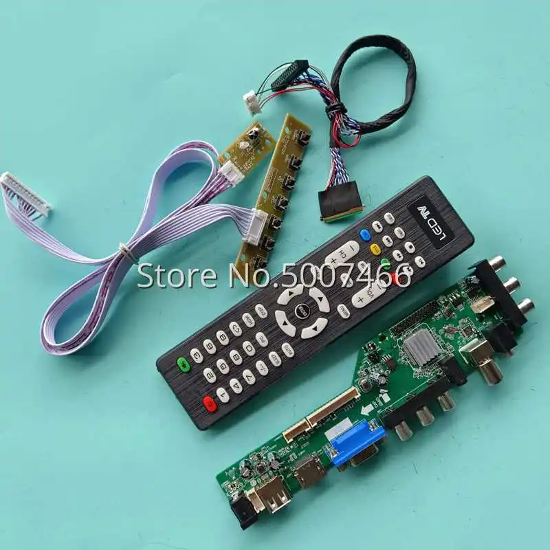 

ЖК-драйвер B156XTN03.2, плата контроллера, комплект монитора 15,6 дюйма VGA HDMI-совместимый USB AV Digital 3663 DVB LVDS 40 Pin 1366 768