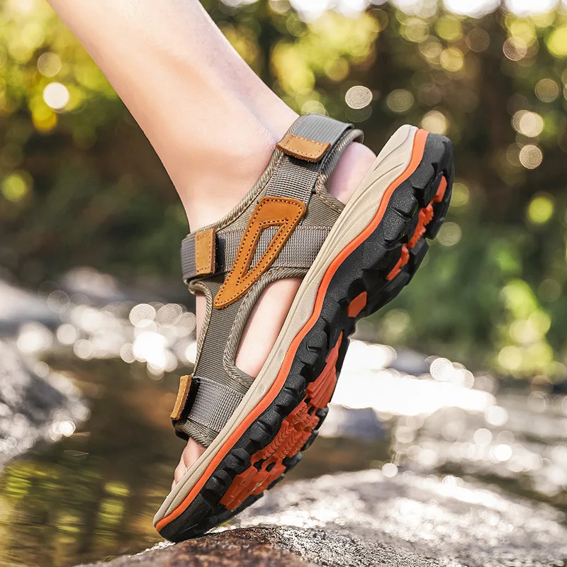 Мужские спортивные сандалии больших размеров 11 12 пропускающие воздух мужские