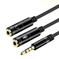 u shaped audio conversion head one point two 3 5mm audio adapter cable with wheat mobile phone k song adapter