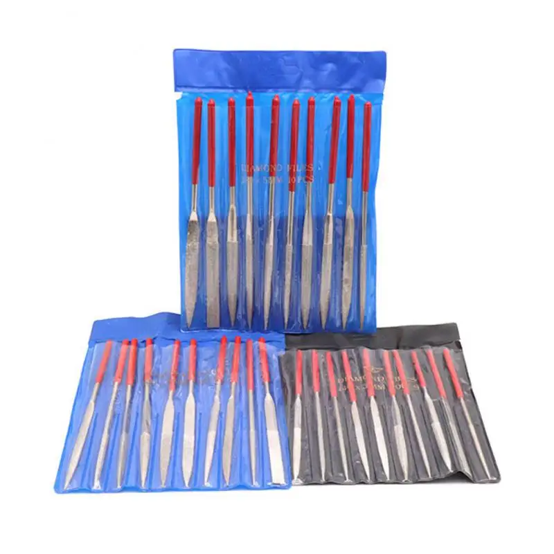 

10pcs Diamond Mini Needle File Set Handy Tools Ceramic Crafts DIY Wood Rasp File Needle Jewelry Polishing Carving Diamond File