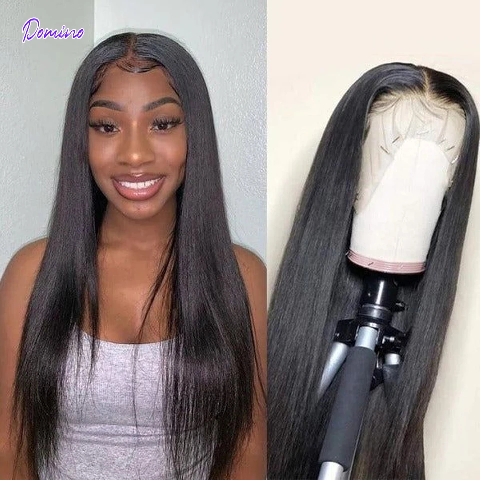 Straight Lace Front Human Hair Wigs Brazilian Human Hair Wigs For Women Lace Closure Wig Transparent Lace Frontal Wigs
