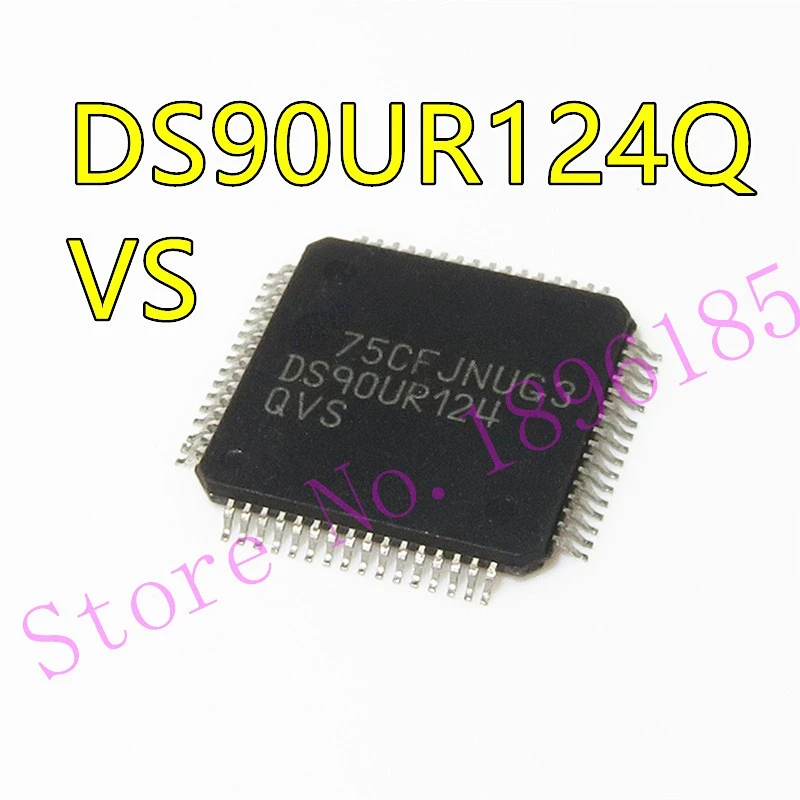 В наличии Новый и оригинальный DS90UR124QVS 24FPDII() от 5-мгц до 43-мгц сбалансированный 24-битный серийный набор микросхем FPD-Link II и десерйзера