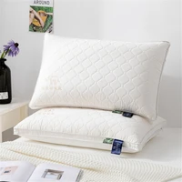 cotton pillow latex sandwich soft feather velvet fabric pillow core 5 star hotel pillow neck support pillows for sleeping