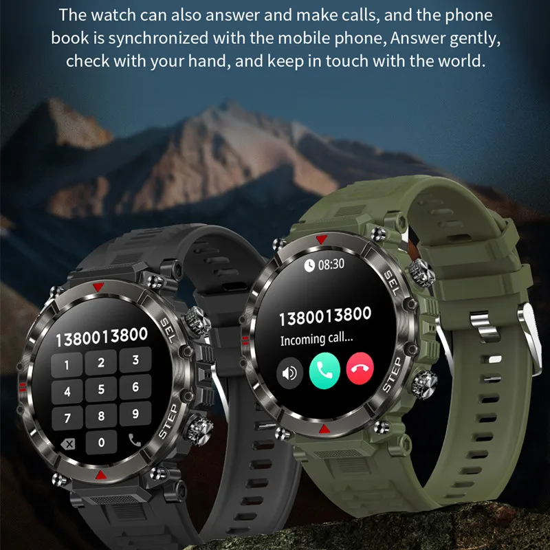 CF11 Smart Watch Outdoor Sports 100+Sports Mode 360 MAH Battery 1.39 Inch Screen IP67 Waterproof Bluetooth Call Massive Dial
